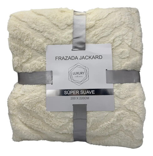 [KO-BOR-135] Cobija Frazada Calientita Ultra Suave Reverso Borrega 2x2.2m Color Beige Liso
