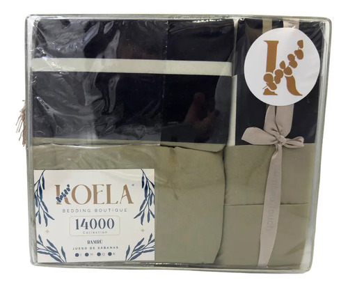 [KO-BAM-072] Juego De Sábanas Colección Bambú De Lujo Tamaño Matrimonial Color Chocolate Diseño De La Tela Estampado