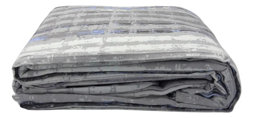 Juego De Sábanas Franela 100% Algodón Cálidas King Size Color Mármol Gris Ajedrez