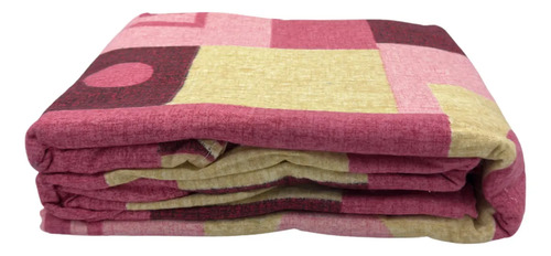 [KO-FRA-189] Juego De Sábanas Franela 100% Algodón Cálidas Matrimonial Color Figuras Rosa Liso