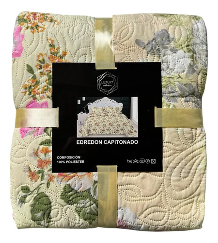 Edredón Capitonado Queen Size Doble Vista 1 Lisa