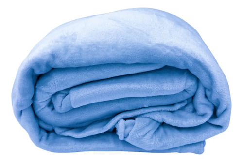 Juego De Sábanas Tela Flannel Invernal Hoteleras King Size Diseño De La Tela Azul Cielo