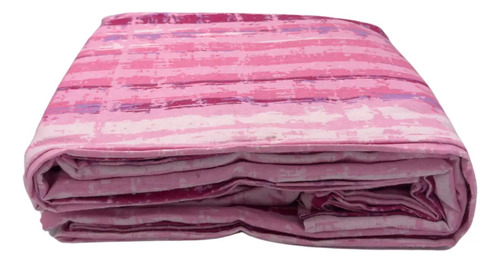 [KO-FRA-165] Juego De Sábanas Franela 100% Algodón Cálidas King Size Color Marmol Rosa Ajedrez
