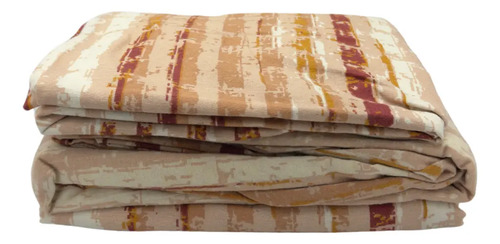 [KO-FRA-167] Juego De Sábanas Franela 100% Algodón Cálidas King Size Color Marmol Terracota