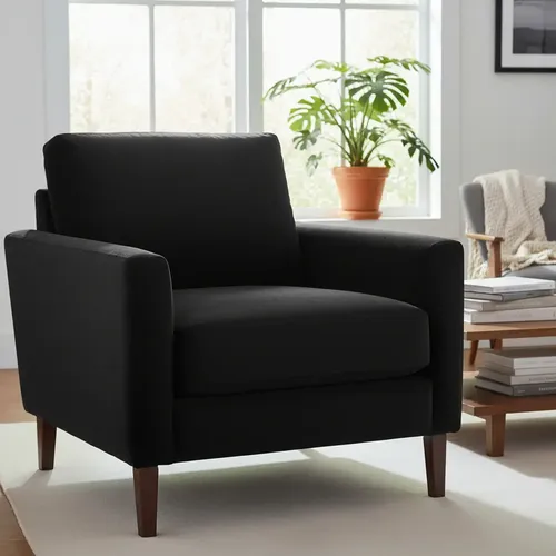 [KO-OTR-049] Protector Cubre Salas Elástico 3 Piezas Velvet Aterciopelado Negro