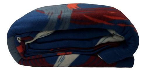[KO-POL-012] Combo: 2 Sábanas Polar King Size Invernal Térmica A Elegir (Azul/Rojo)